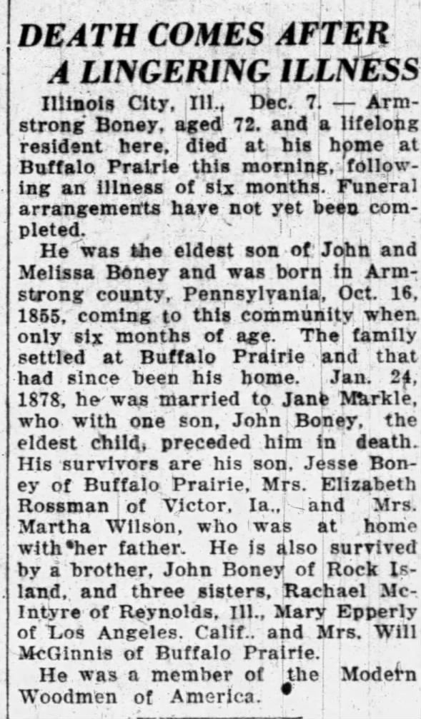 Obituary for Armstrong Boney (Aged 72)